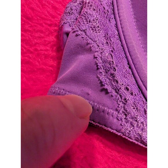 Maidenform Sweet Nothings Purple T-Shirt Bra Lace Trim Style SN1321 38B NWT - Picture 4 of 9
